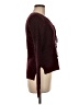 Say What? Tweed Burgundy Cardigan Size M - photo 4