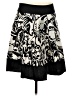 Cache 100% Cotton Graphic Black Casual Skirt Size 4 - photo 2