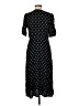 Gap Polka Dots Black Casual Dress Size 6 Petite - photo 2