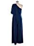 Adrianna Papell Solid Blue Jumpsuit Size 14 - photo 2
