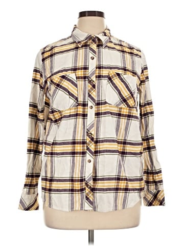 Natural Reflections Long Sleeve Button-Down Shirt (view 1)