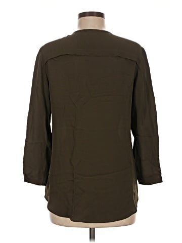 Theory 3/4 Sleeve Silk Top (view 2)