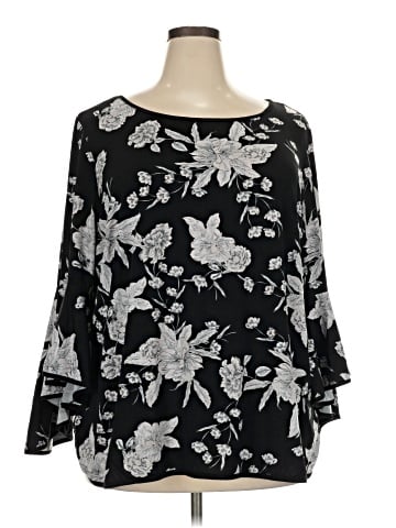 MSK Long Sleeve Blouse (view 1)