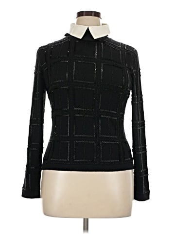Carmen Marc Valvo Long Sleeve Top (view 1)