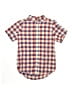 Cat & Jack Checkered-gingham Red Short Sleeve Button-Down Shirt Size M (kids) - photo 1
