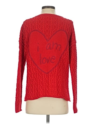 Peace Love World Pullover Sweater (view 2)