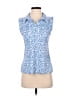 X by Gottex Blue Sleeveless Blouse Size S - photo 1