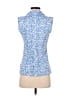 X by Gottex Blue Sleeveless Blouse Size S - photo 2