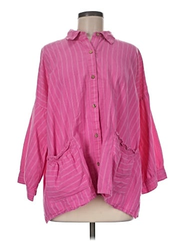 Free People 3/4 Sleeve Button-Down Shirt (view 1)