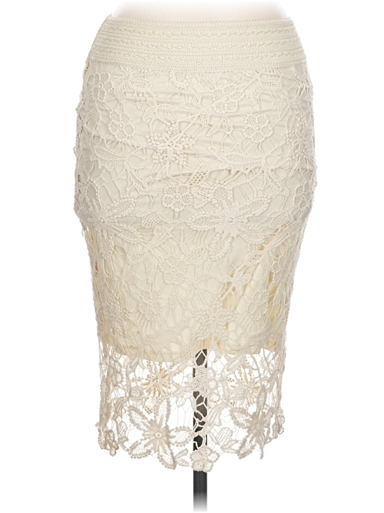 Pre-owned Kenar Formal Skirt In Ivory