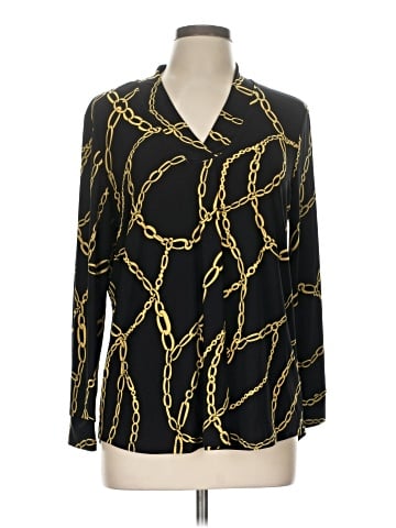 AK Anne Klein Long Sleeve Blouse (view 1)