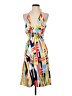 Eva Franco Graphic Yellow Casual Dress Size 0 - photo 1