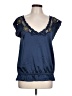Forever Blue Short Sleeve Blouse Size L - photo 1