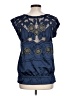 Forever Blue Short Sleeve Blouse Size L - photo 2