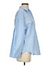 Zara Stripes Blue Long Sleeve Button-Down Shirt Size XS - photo 4