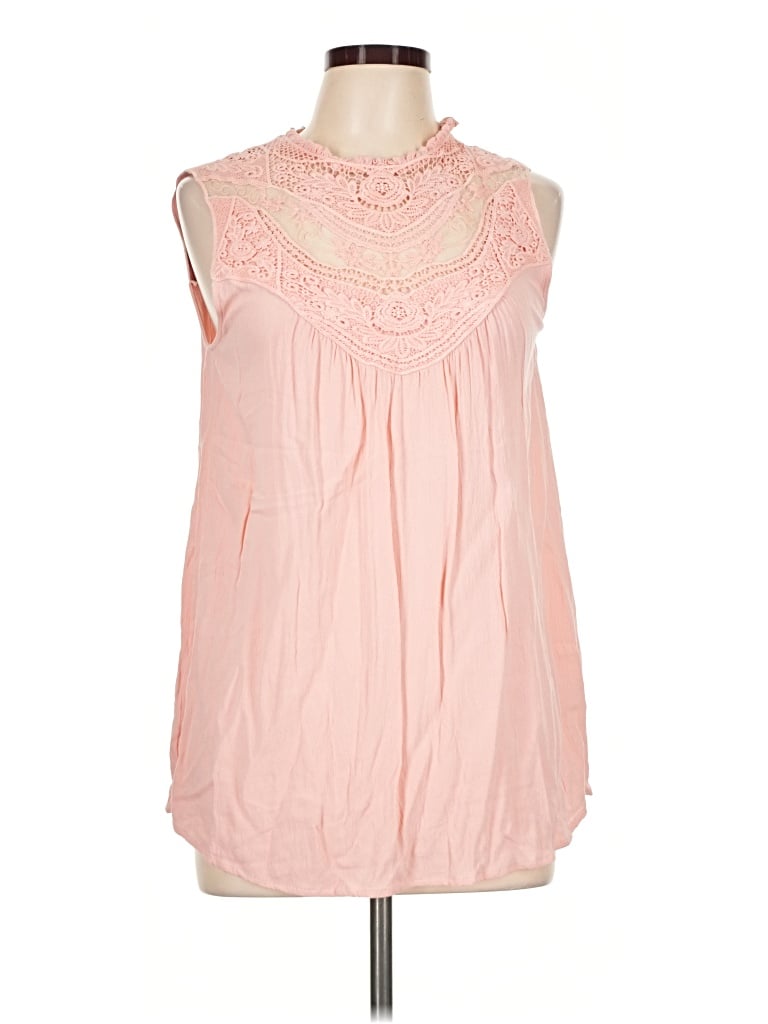 Pre-owned Davi & Dani Sleeveless Blouse In Pink