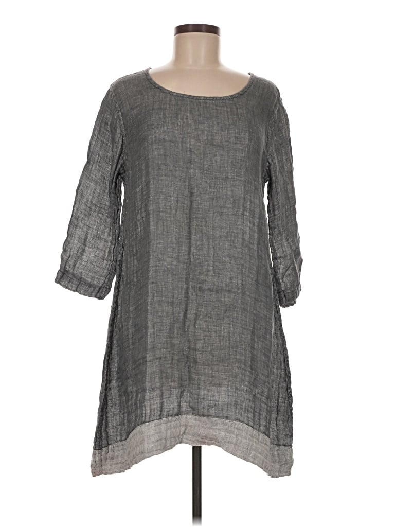 Pre-owned Flax Casual Dress In Gray