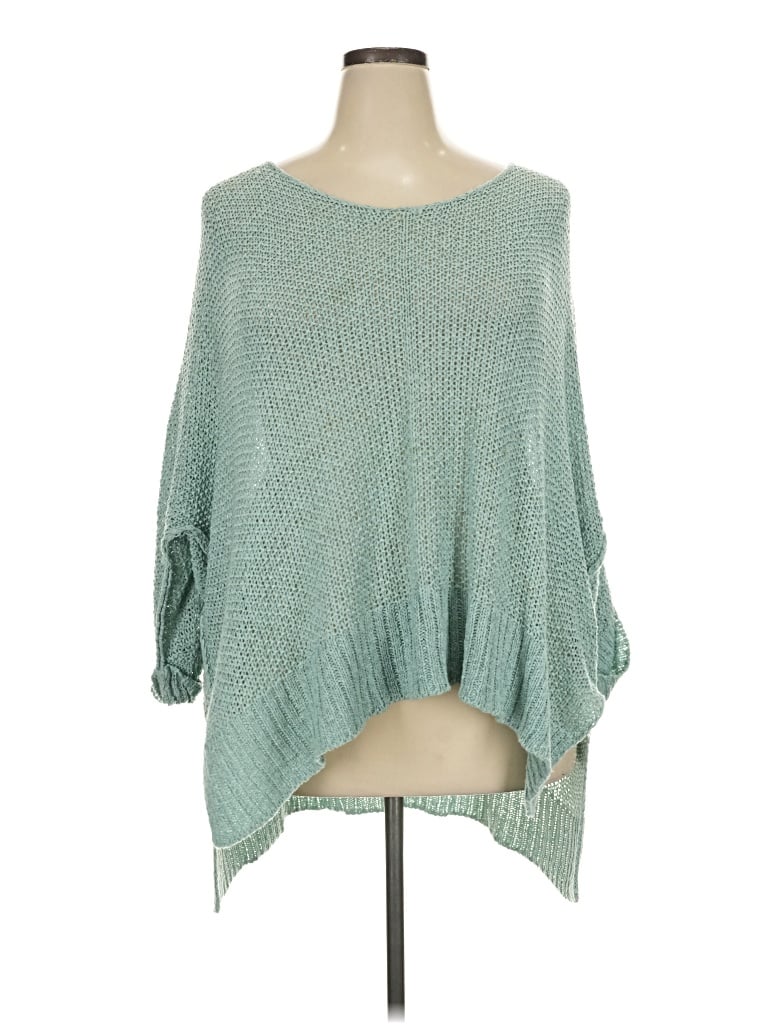 Pre-owned Adora Pullover Sweater In Teal