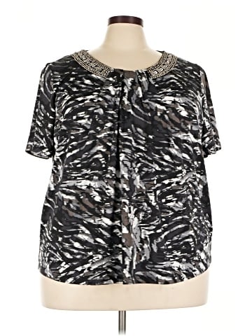 Jaclyn Smith Short Sleeve Henley (view 1)