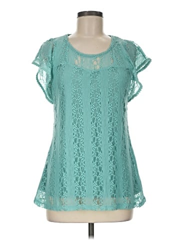 Live and Let Live Short Sleeve Blouse (view 1)