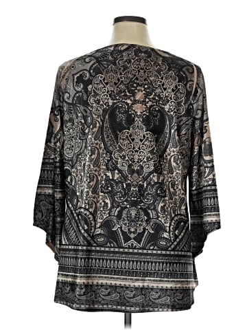 One World 3/4 Sleeve Blouse (view 2)