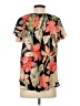 Grace 100% Polyester Black Short Sleeve Blouse Size XS - photo 2