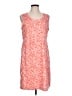 L.L.Bean Chevron-herringbone Orange Casual Dress Size L - photo 1
