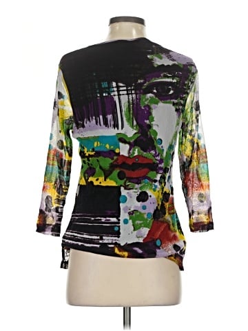 MULTIPLES 3/4 Sleeve Top (view 2)