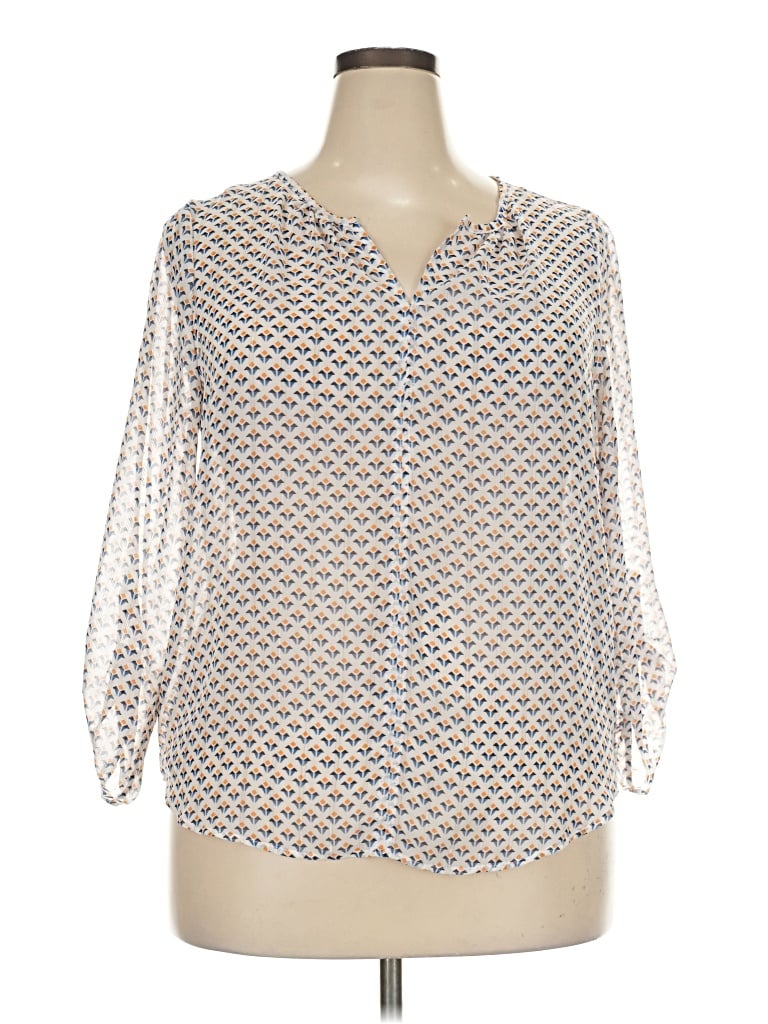 Pre-owned Papermoon 3/4 Sleeve T-shirt In Silver