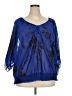 Target 100% Polyester Blue 3/4 Sleeve Blouse Size XXL - photo 1