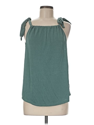 Green Envelope Sleeveless Blouse (view 1)
