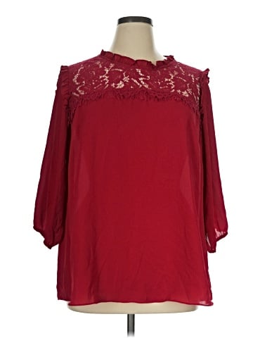 City Chic 3/4 Sleeve Blouse (view 1)