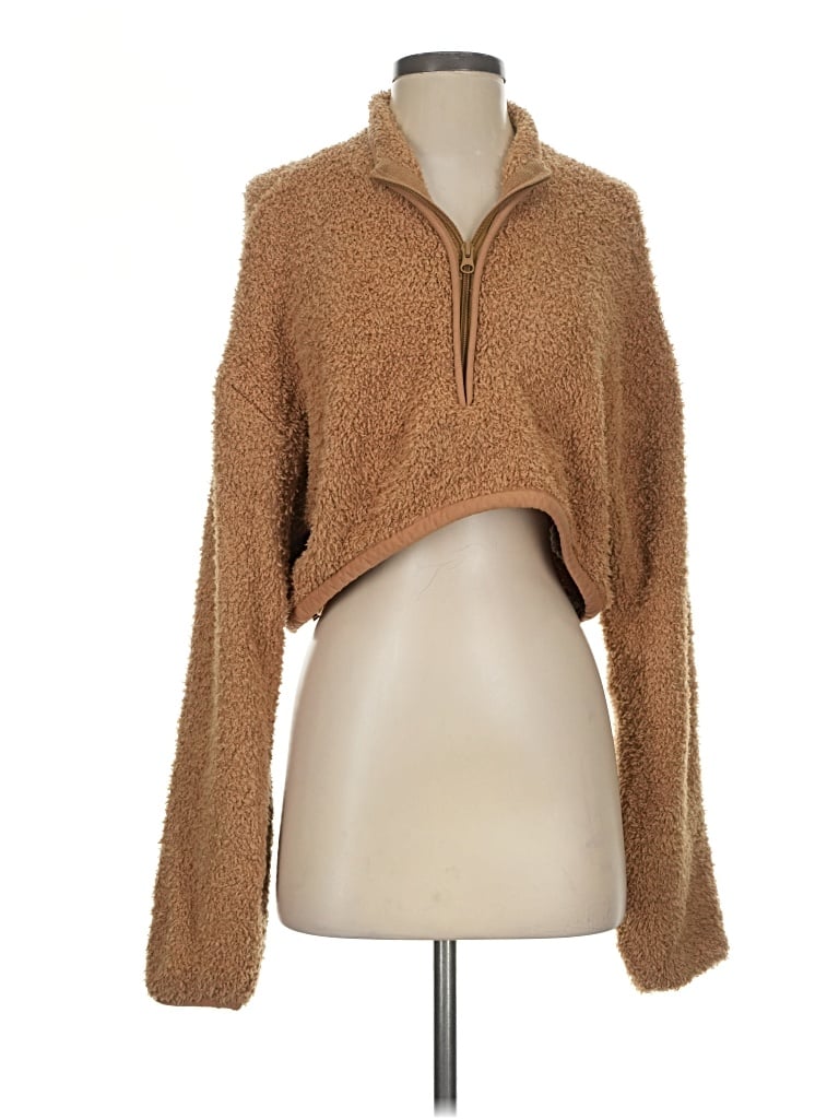 Pre-owned Skims Faux Fur Jacket In Brown