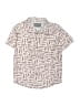 Eddie Bauer Print Burgundy Short Sleeve Button-Down Shirt Size 5 - photo 1