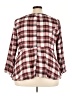Torrid 100% Polyester Brown 3/4 Sleeve Blouse Size 3X Plus (3) - photo 2