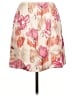 Cache Floral Pink Silk Skirt Size 10 - photo 2