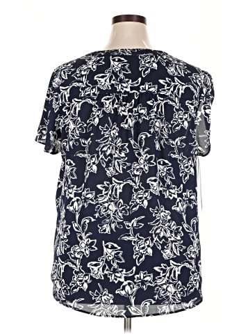 AK Anne Klein Short Sleeve Blouse (view 2)