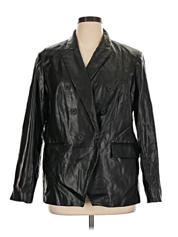 Nine West Faux Leather Jacket (view 1)