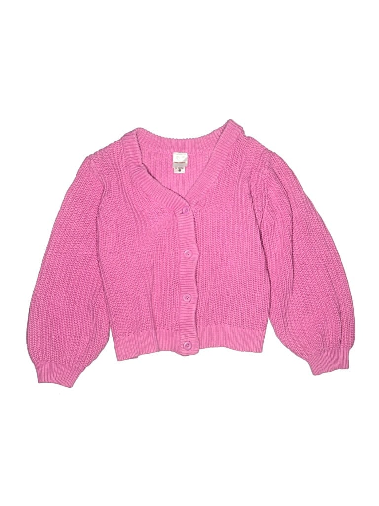 Pre-owned Hanna Andersson Kids' Cardigan Sweater In Pink