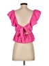 Shein Pink Short Sleeve Top Size 4 - photo 2