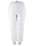 Alfred Dunner Solid White Active Pants Size 18 - photo 1