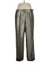 Kasper Metallic Silver Casual Pants Size 14 - photo 1