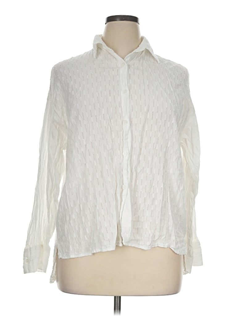 Pre-owned Commense Long Sleeve Blouse In Ivory