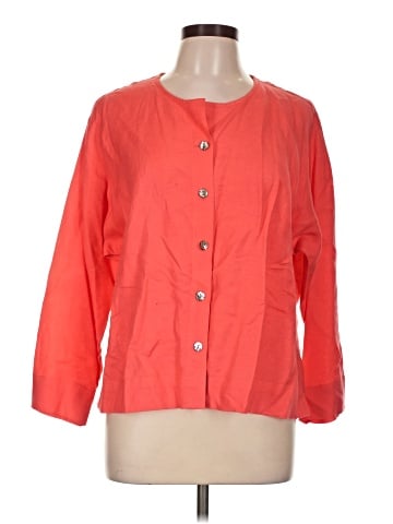 Sigrid Olsen 3/4 Sleeve Button-Down Shirt (view 1)