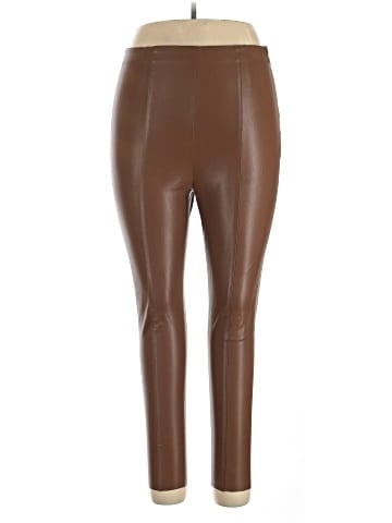 Zara Faux Leather Pants (view 1)