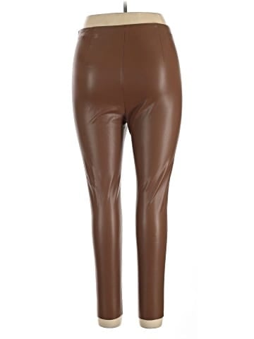 Zara Faux Leather Pants (view 2)