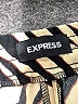 Express 100% Polyester Animal Print Ivory Casual Pants Size M - photo 7