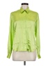 Patrick Christopher Selections 100% Silk Green Long Sleeve Silk Top Size 8 - photo 1