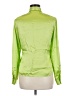 Patrick Christopher Selections 100% Silk Green Long Sleeve Silk Top Size 8 - photo 2