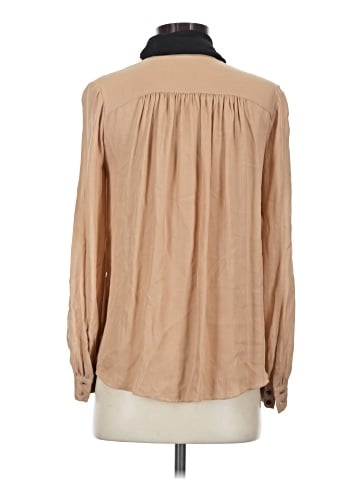 Leifsdottir Long Sleeve Silk Top (view 2)